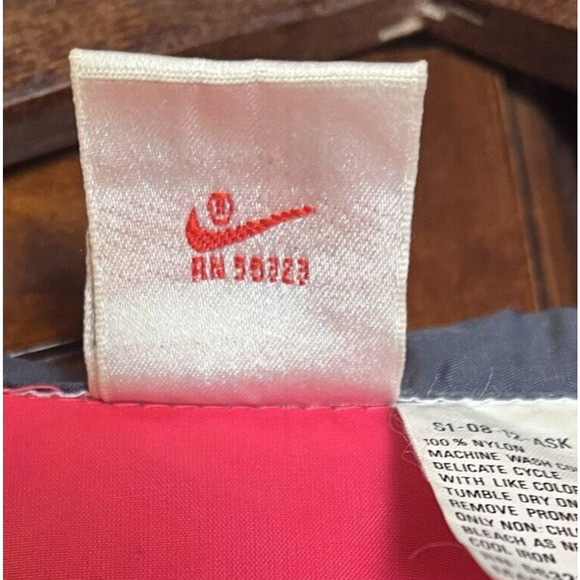 Vintage Nike Windbreaker Jacket 90s Pockets Jogging Pink 1/2 Zip Mens Medium - Picture 11 of 16